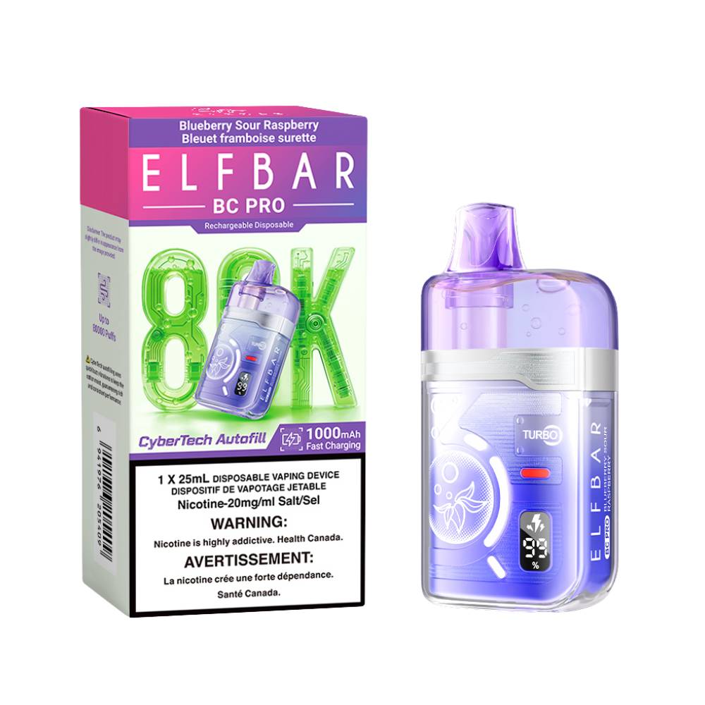 ELF BAR BC PRO 80K Disposable Vape - Blue Sour Raspberry